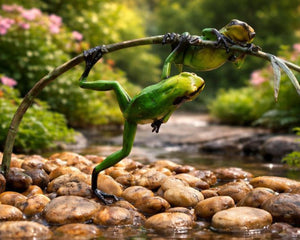 Bronzen Beeld Kikker