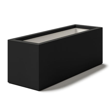 Polyester plantenbak 150x50x60 cm - Gitzwart (RAL 9005)