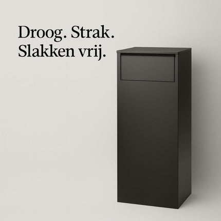 Premium Slakken- en waterdichte pakketbrievenbus mat zwart