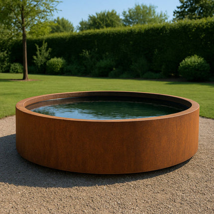 Ronde Vijver cortenstaal 250x50cm 241kg