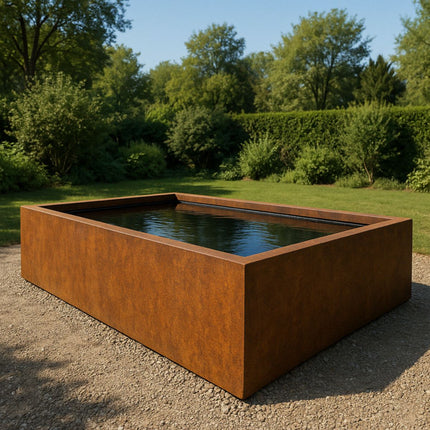 Vijver cortenstaal 300x200x60cm 319kg