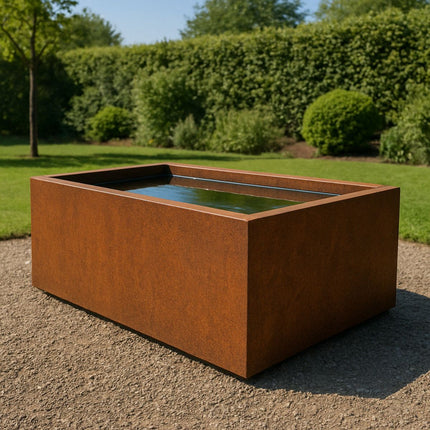 Vijver cortenstaal 125x80x50cm 73kg