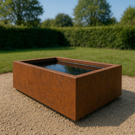 Vijver cortenstaal 200x100x60cm 133kg