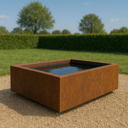 Vijver cortenstaal 150x100x50cm 95kg