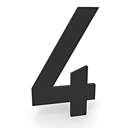 Zwarte Zelfklevende Huisnummers - 10 cm Hoog