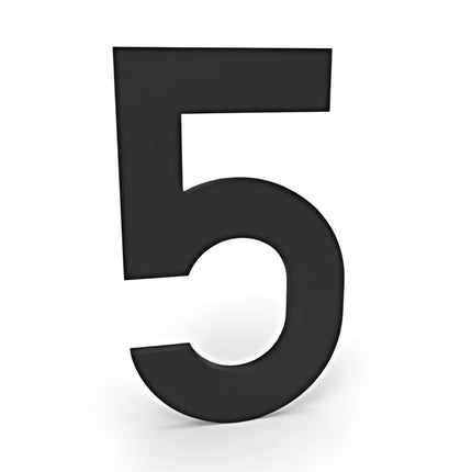 Zwarte Zelfklevende Huisnummers - 10 cm Hoog