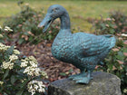 Bronzen beeld Eend met spuitmond 25x12x31cm