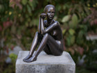 Bronzen beeld Zittend 29x11x30cm