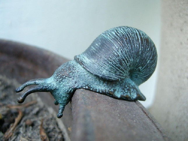 Bronzen beeld Mini slak 6x3x7cm
