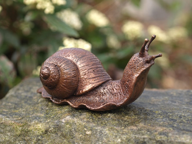 Bronzen beeld Kleine slak 6x5x11cm
