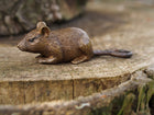 Bronzestatue Maus 4x4x13cm