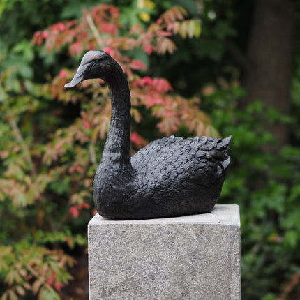 Bronzen beeld Grote zwaan 34x20x47cm