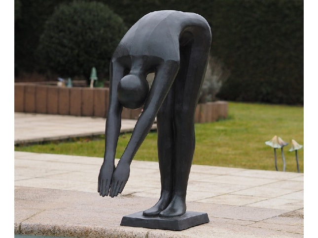 Bronzen beeld Zwemmer Christophe 90x30x50cm