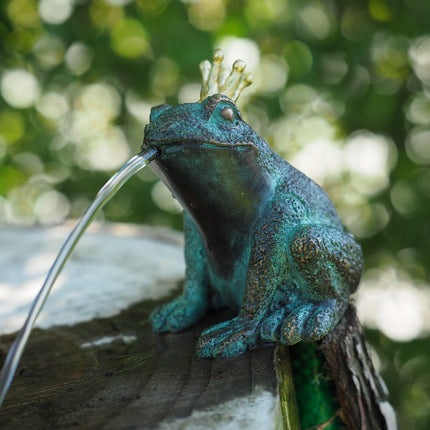 Bronzen beeld Kikker 10x5x7cm