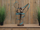 Bronzen beeld Turnster met lint 89x27x47cm