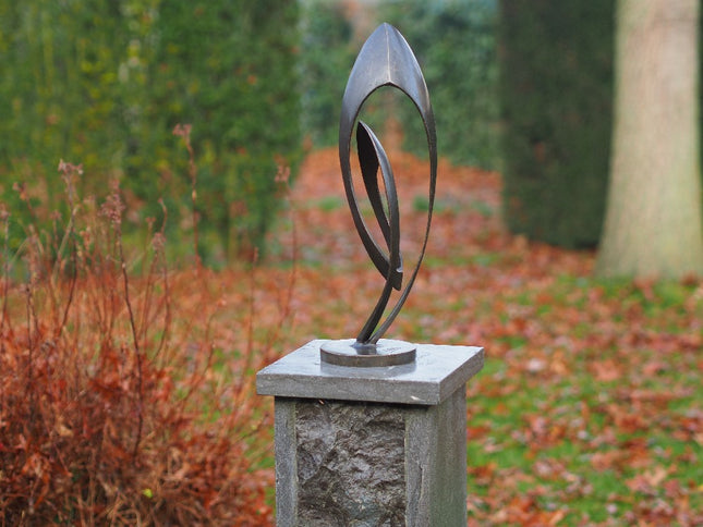 Bronzen beeld Modern sculptuur 'Endless' klein 45x13x13cm