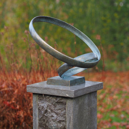 Bronzen beeld Modern sculptuur 'Together' 30x35x30cm