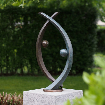 Bronzen beeld Abstract sculptuur 74x20x36cm