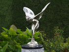 Bronzen beeld Vliegende vrouw verzilverd 49x39x30cm
