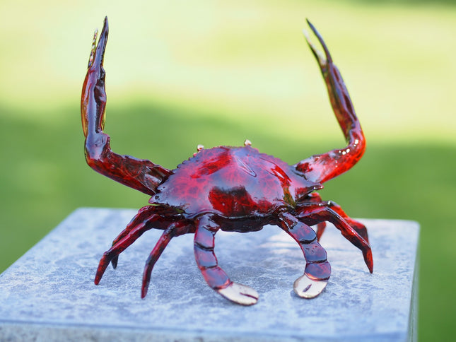 Bronzen beeld Krab 16x13x19cm