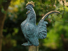 Bronzen beeld Haan 27x9x23cm