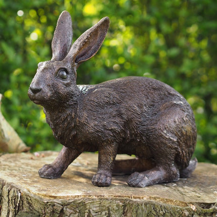 Bronzen beeld Konijn  28x16x34cm
