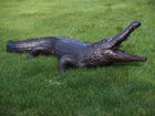 Bronzen beeld Alligator Fontein 48x60x190cm