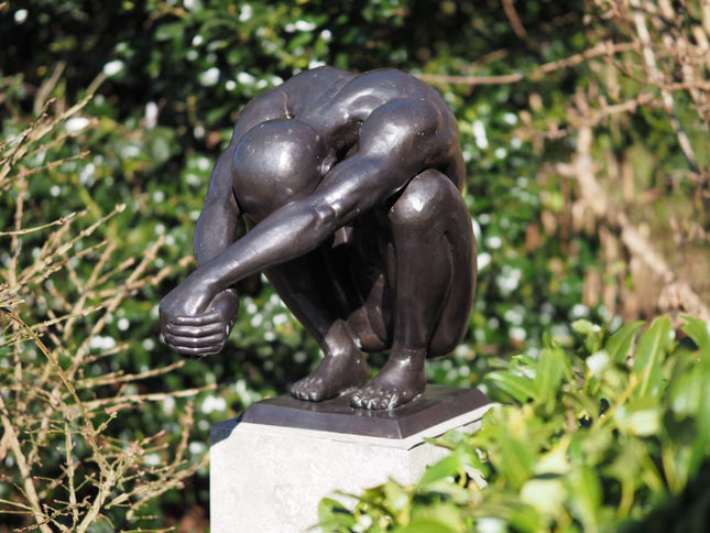 Bronzen beeld Duiker 49x30x63cm 21kg