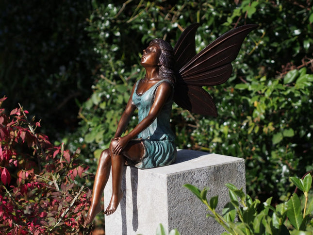 Bronzen beeld Fee 55x30x50cm 7kg