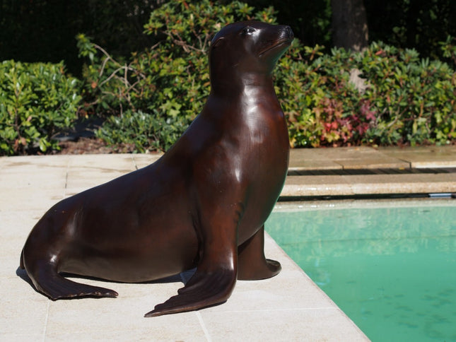 Bronzen beeld Zeeleeuw 78x90x95cm 28kg