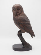 Bronzen beeld Uil op tak 43x13x16cm