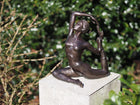 Bronzen beeld Yoga Meisje Zittend 33x21x24cm