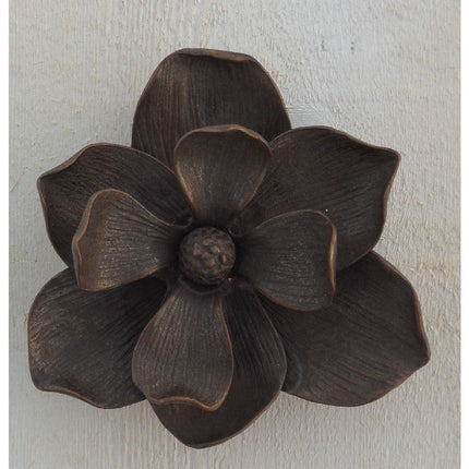 Bronzen beeld Deurklopper bloem 13x5x13cm