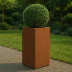 Geroba Artesa cortenstalen plantenbak Rechthoek 50x50x100cm 38kg