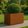 Geroba Artesa cortenstalen plantenbak rechthoek 150x50x60cm 54kg