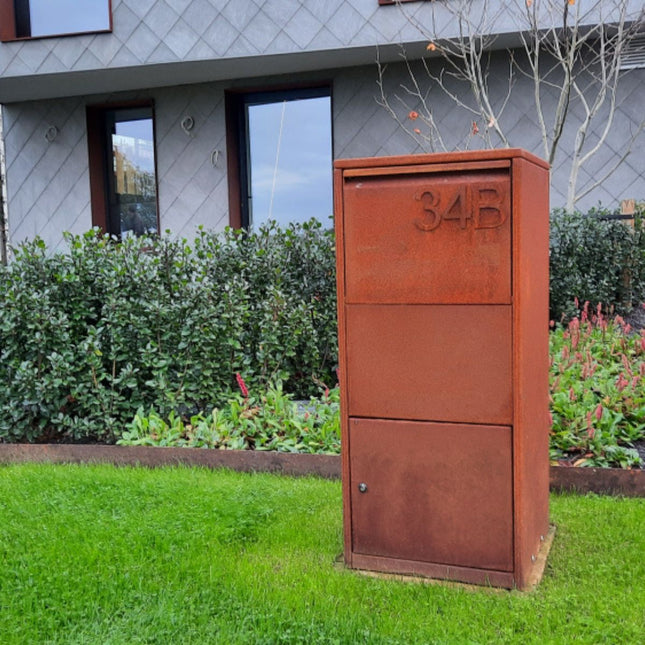 Geroba Pakketbrievenbus Giftu Cortenstaal