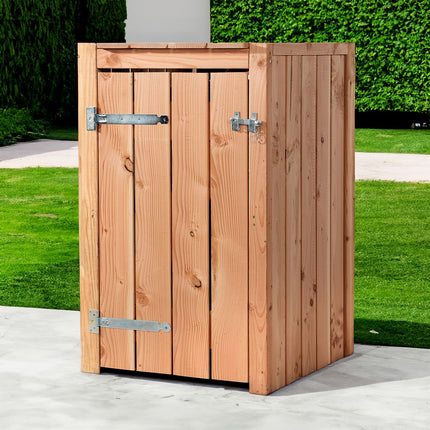 Abri pour poubelles 1x 240 litres 73x88x119 cm Bois Douglas