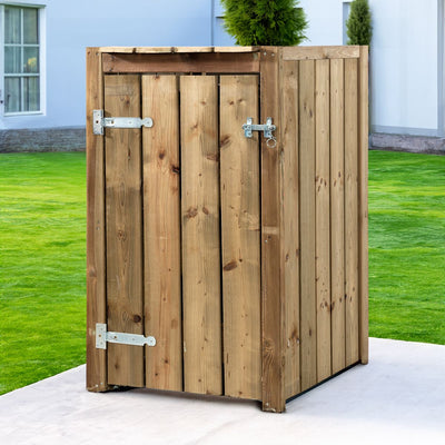 Cache-poubelle en bois imprégné 1x 240 liter 73x87,5x119cm