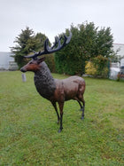 Bronzen beeld Groot hert 210x100x200cm 120kg