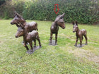 Bronzen beeld Ezel 120x40x90cm 55kg