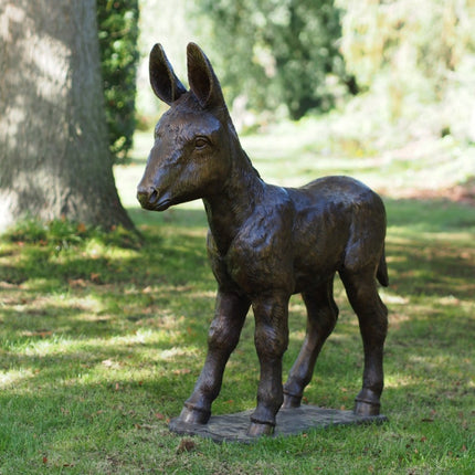 Bronzen beeld Ezel veulen 93x30x90cm 29kg
