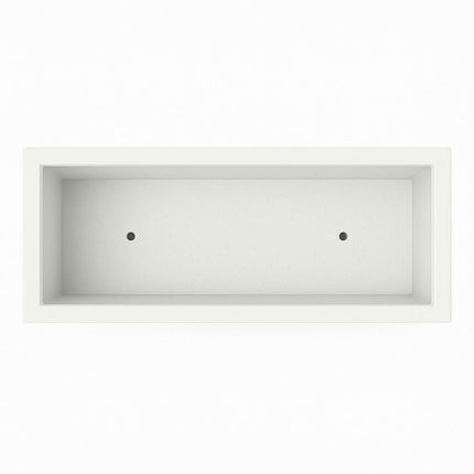 Polyester plantenbak 120x50x60 cm - Zuiver Wit (RAL 9010)