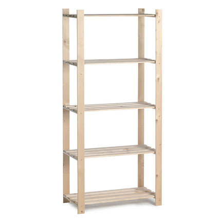 Practo Houten opbergrek 175x80x40 cm – 5 legborden