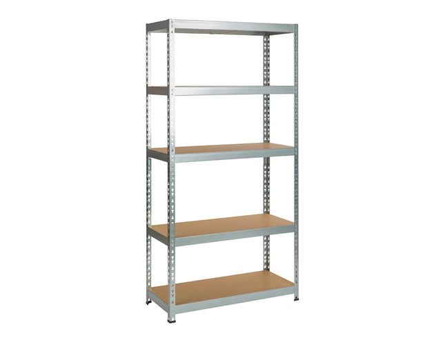 Practo Metalen opbergrek 180x90x40 cm – 5 legborden – Galva