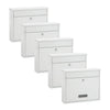 Practo Garden Brievenbus Oxford Wit  | Set van 5 stuks