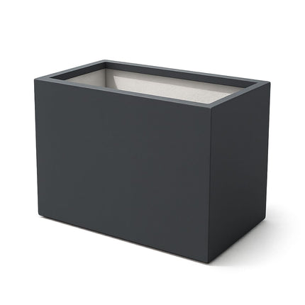 Polyester plantenbak 100x75x80 cm - Zwartgrijs
