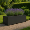 Polyester plantenbak 200x60x60 cm - Zwartgrijs (RAL 7021)