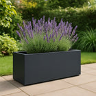 Polyester plantenbak 120x30x40 cm - Zwartgrijs (RAL 7021)