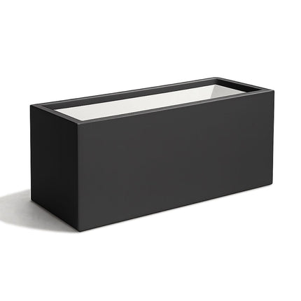 Polyester plantenbak 120x50x40 cm - Zwartgrijs (RAL 7021)