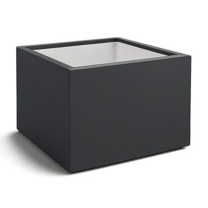 Polyester plantenbak 140x140x100 cm - Zwartgrijs (RAL 7021)
